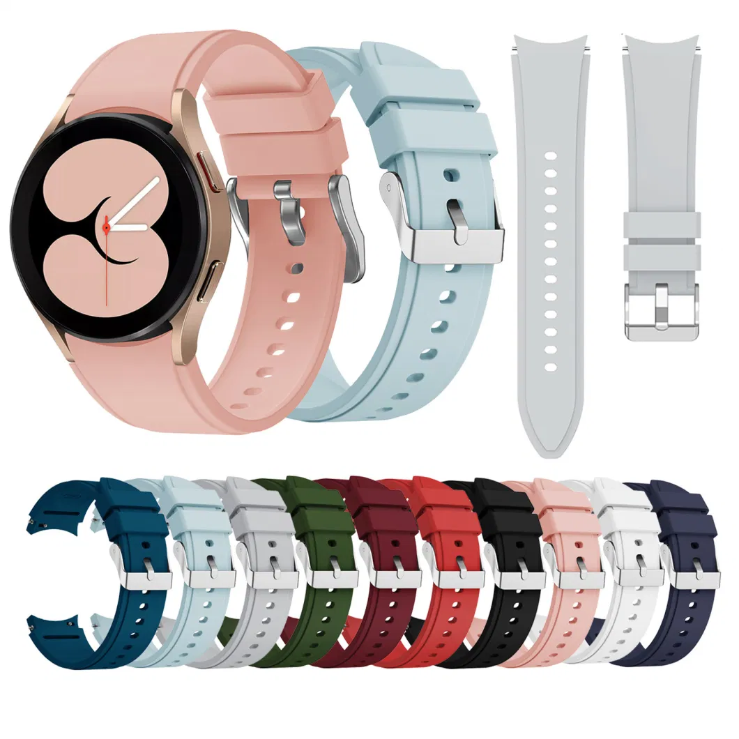 Soft Silicone Watch Band Bracelet Sports Strap for Samsung Galaxy Watch 4 40mm 44mm/Watch4 Classic 46mm 42mm