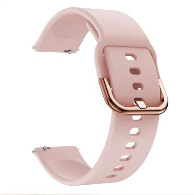 20mm Silicone Watchband Strap for Samsung Galaxy Watch 42mm, Solid Color Adjustable Watch Wrist Band