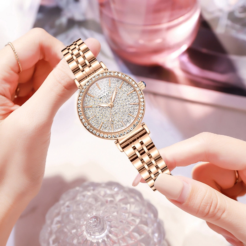Hot Sale High Quality Alloy Quartz Watch Women Wrist Diamond Watches