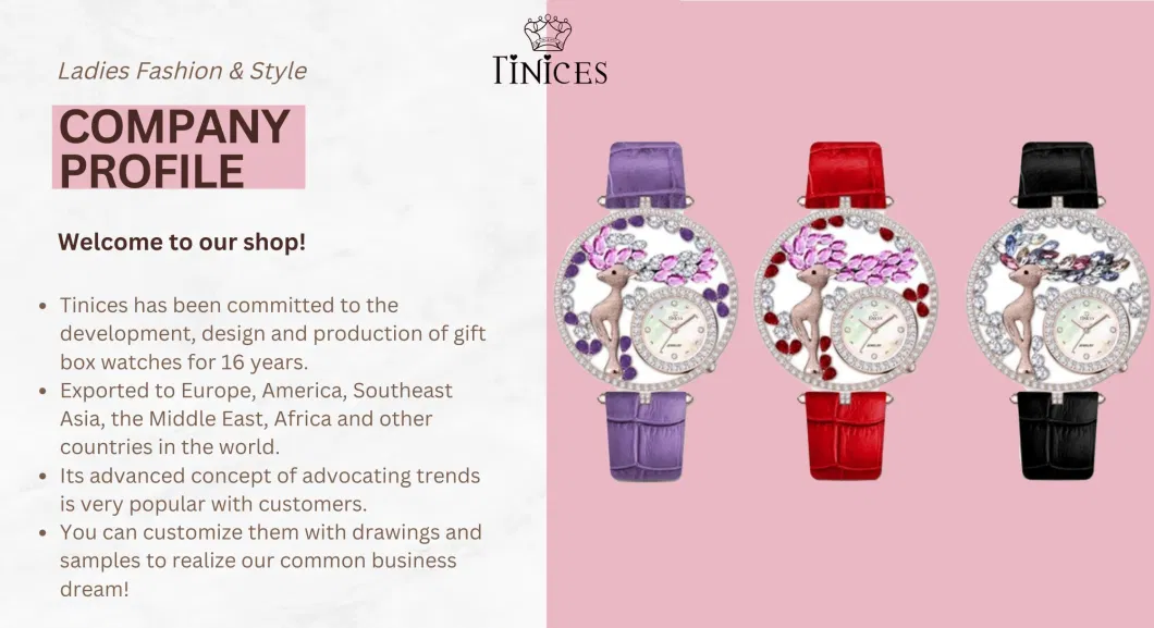 Tinices Cross-Border Hot Sale Full of Diamonds Waterproof Non-Fading Watches