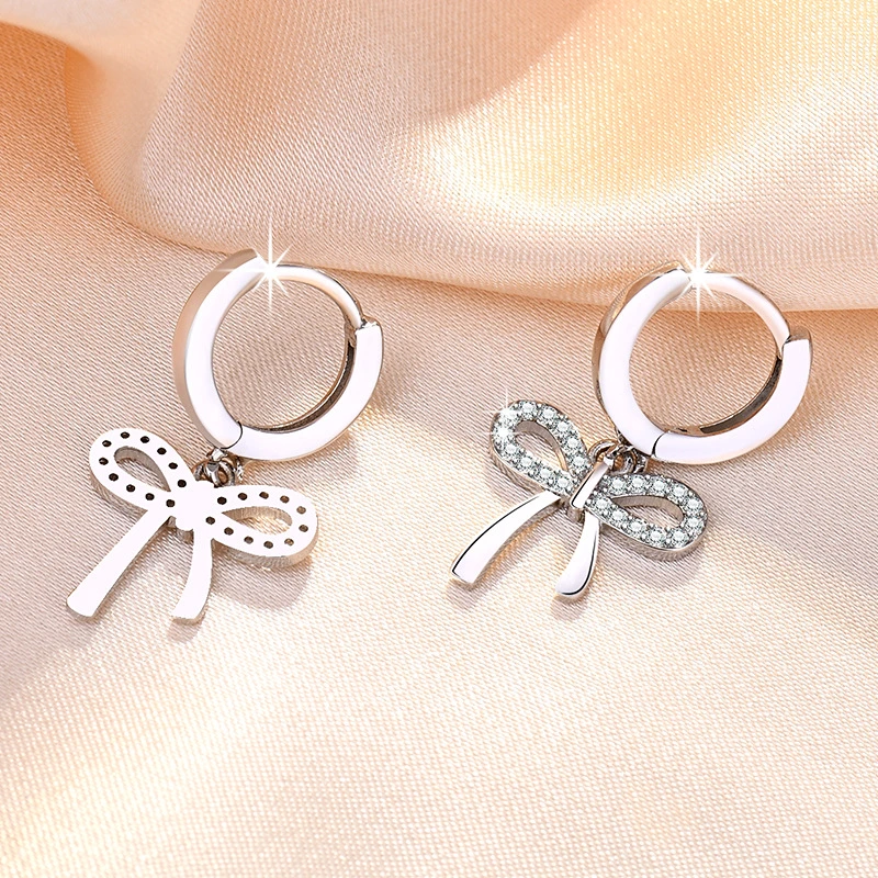 New Jewelry Korean Sweet Bowknot Women Earrings Fashion Drop Jewelry Gift