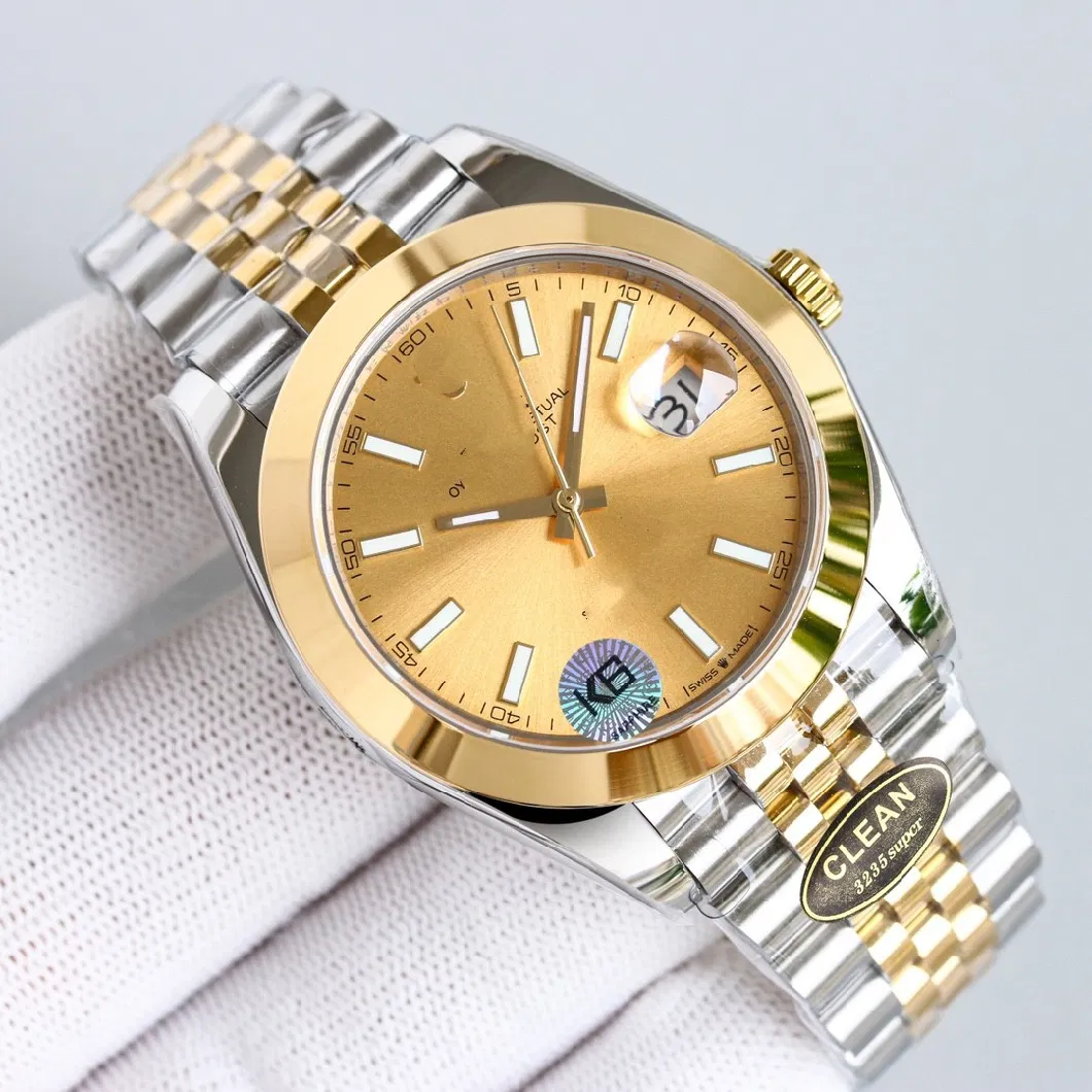 Brand Square Luxury Men Gold Tourbillon Rolex&prime;ss- Cartier&prime;ss Skeleton Automatic Wrist Watches