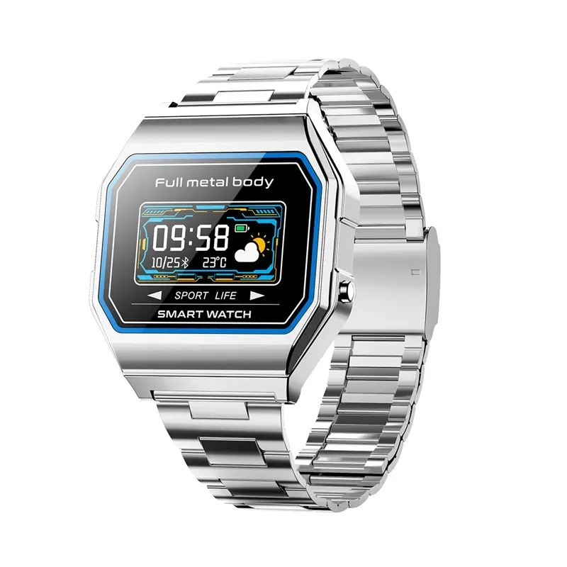 Kw18 New Luxury Gold Watch Fashion Steel Belt Digital Smart Watch GPS Multiple Sports Modes Long Battery Life Smart Watch