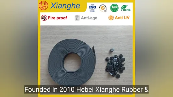 Adjustable EPDM Rubber Cable Binding Strap for Wire Management 