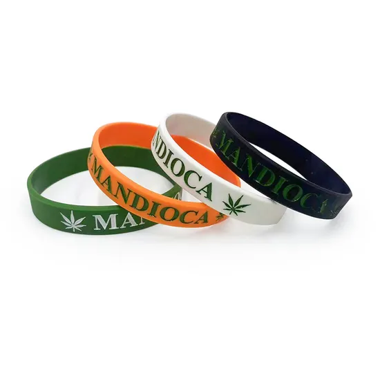 Yerllsom High Quality Customized 1/2inch Silicone Wristbands for Evnets Ys122202 