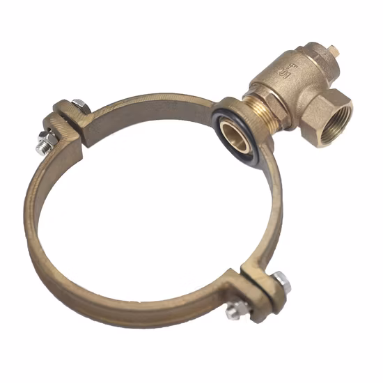 Bmag Gunmetal LG2 C83600 Pushfit Self Tapping Ferrule Straps with Grip Ring Connect with PE Pipe and PVC Pipe