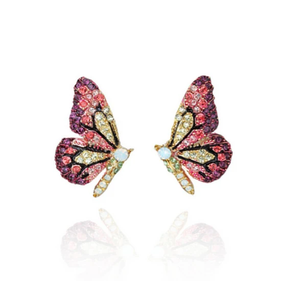 New Fashion Decorative Butterfly Western Earrings Seed Beaded Earrings Handmade Women Jewelry