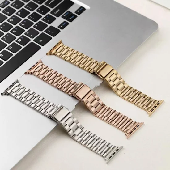Customized Waterproof Lightweight Milanese Metal Stainless Watch Strap for Apple Watch Band 38