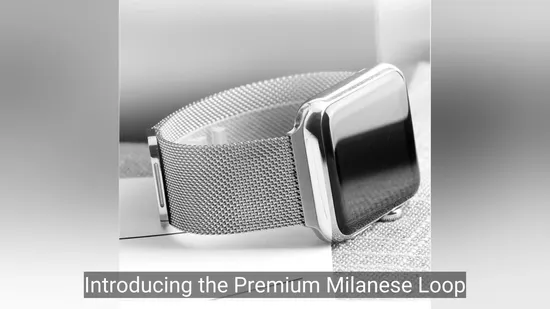 Premium Quality Magnetic Colorful Milanese Loop Metal Watch Strap for Apple Watch 