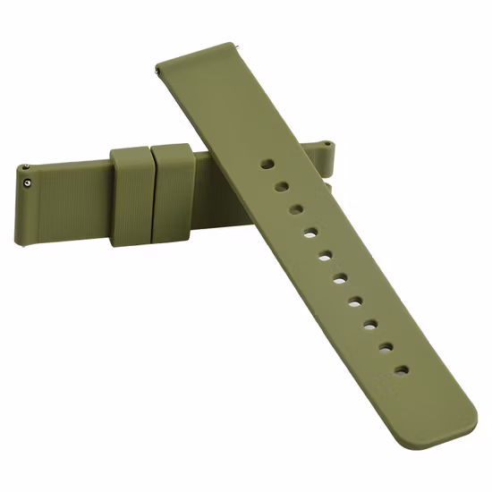 2 Pieces High Quality Quick Release Soft Silicone Rubber Strap Watch Band