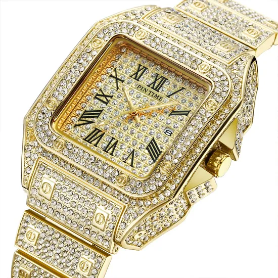 P32 Wholesale Star Diamond Fashion Hot Sale Men′s Quartz Watch 